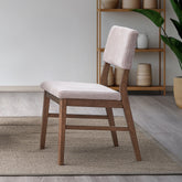 ACME Seda Dusty Mauve Corduroy Walnut Side Chair (Set-2) Model DN04191